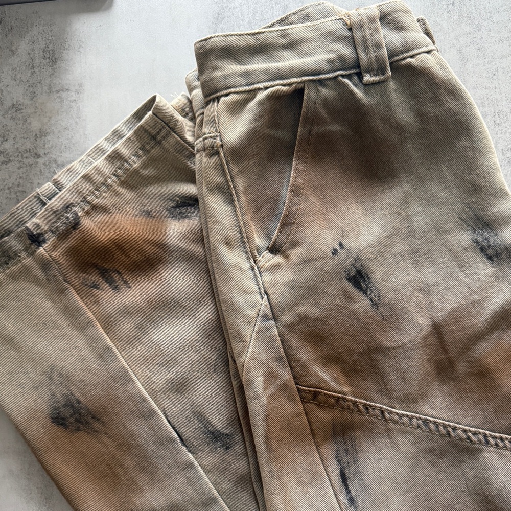 Micas Dirty Denim Wide Leg Barrel Jeans - Picture 4 of 5